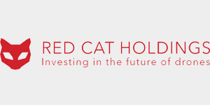 red cat holding logo